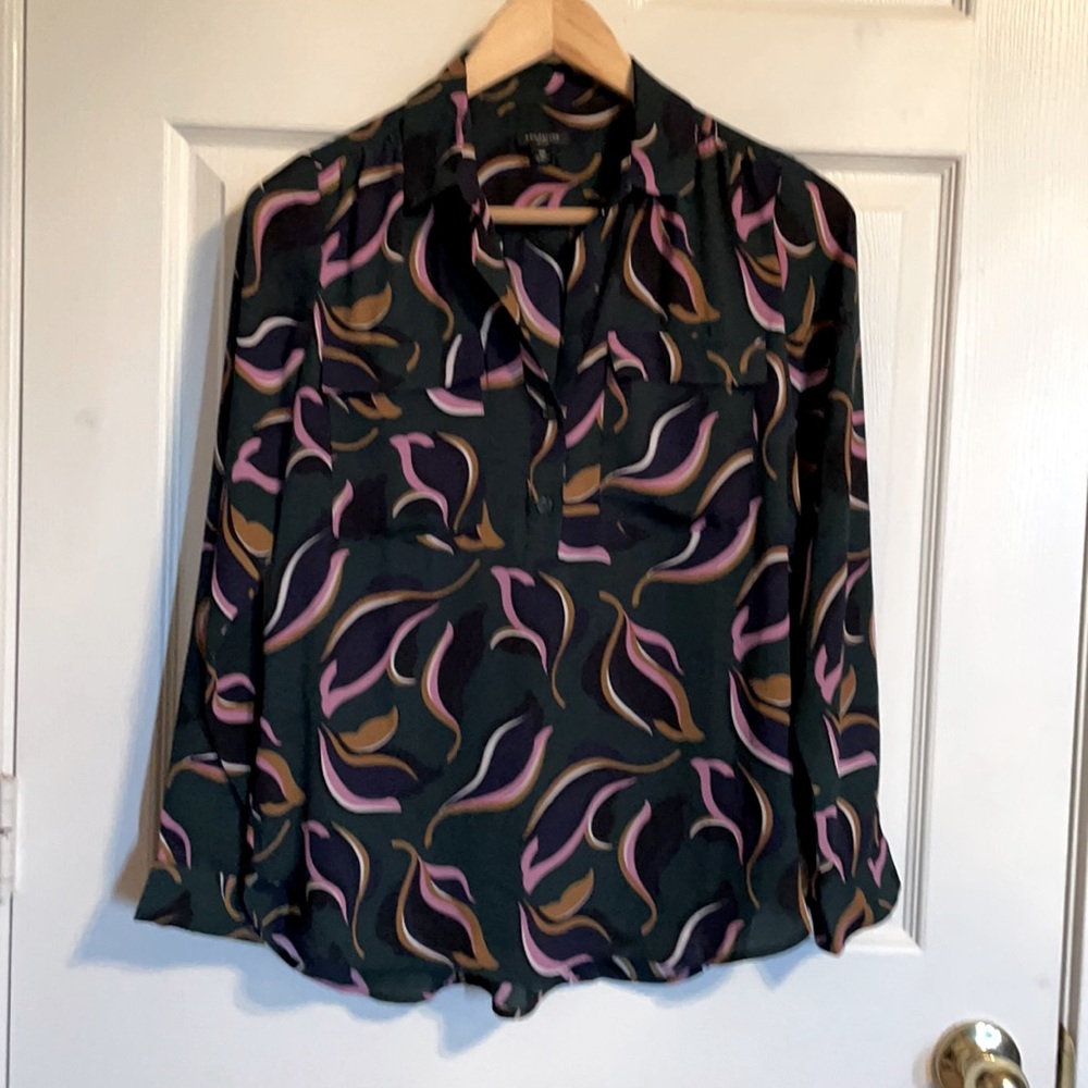 Ann Taylor multi color petite blouse